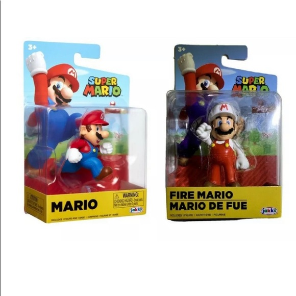 Jakks Pacific Super Mario - Fire Mario 4-in Figure